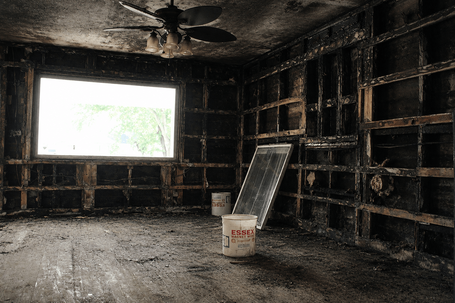 A total burn-out, fully documented